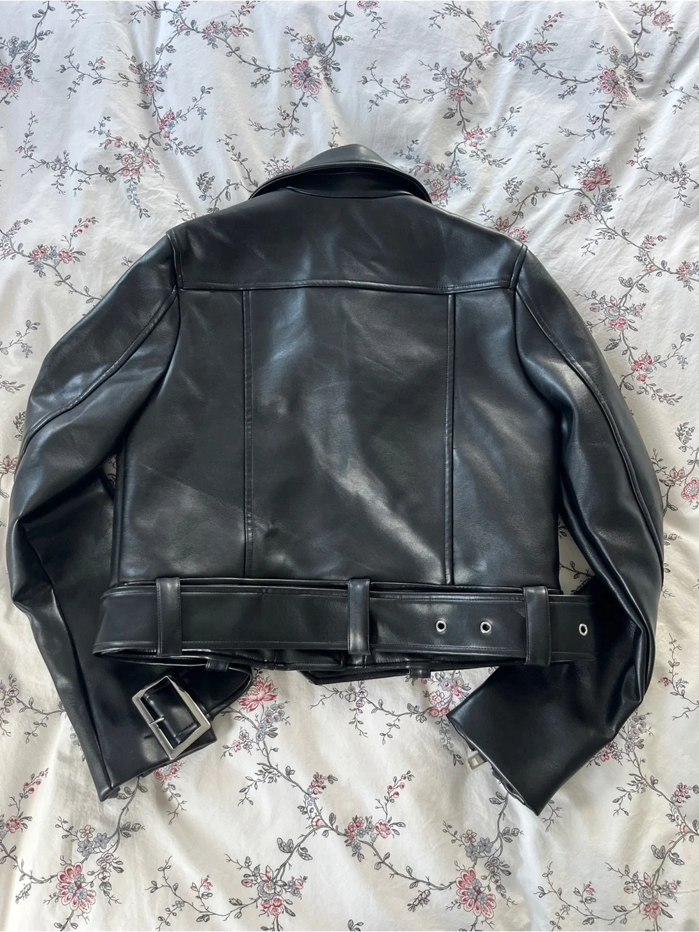Urban OutfittersBlack Faux Leather Biker Jacket